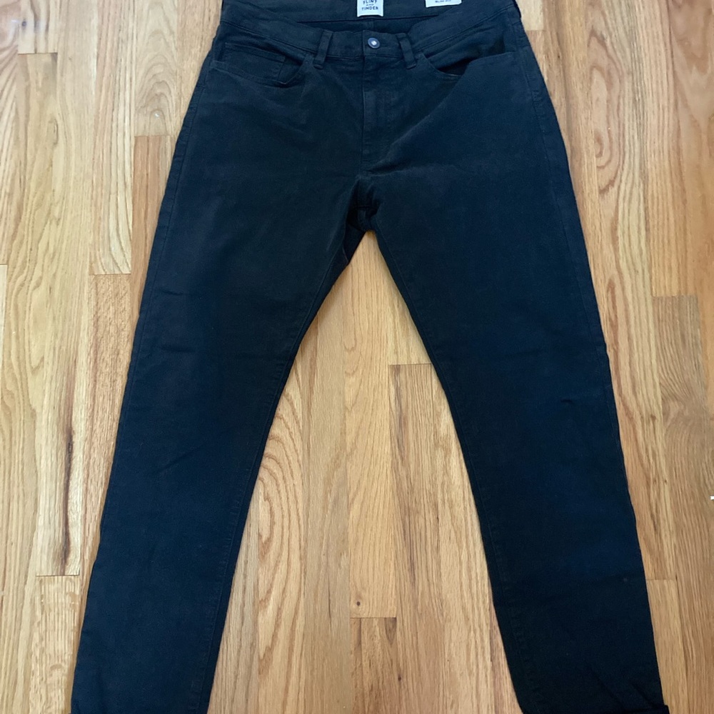 Men’s casual black pants 32-w 34 l slim fit